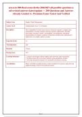 SCM 300 Certification Exam 2026&sol;2027 Advanced Revision 