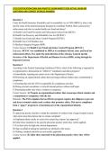 CPCO CERTIFICATION EXAM AND PRACTICE EXAM NEWEST 2024 ACTUAL EXAM 400 QUESTIONS AND CORRECT DETAILED ANSWERS