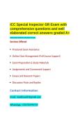 ICC Special Inspector GR Exam with comprehensive questions and well elaborated correct answers graded A&plus;&period;