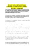 Nevada Life and Health Exam Simulator Questions Plus Verified Answers 2026&sol;2027