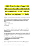 PATHO 370 In Class Quiz 2 Chapters 10 11 13 14 15 Exam Actual Exam 2026&sol;2027 with Detailed Rationales &vert; Complete Exam-Style Questions &vert; Pass Guaranteed &ndash; A&plus; Graded