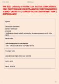 VME 3001 University of Florida Exam 3 ACTUAL COMPLETE REAL  EXAM QUESTIONS AND CORRECT ANSWERS &lpar;VERIFIED ANSWERS&rpar;  ALREADY GRADED A&plus; &vert; GUARANTEED SUCCESS&excl;&excl; NEWEST EXAM &vert;  JUST RELEASED&excl;&excl; 