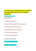 icc Exam with comprehensive questions and well elaborated answers graded A&plus;&period;