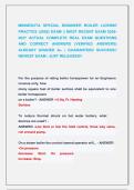 MINNESOTA SPECIAL ENGINEER BOILER LICENSE  PRACTICE &lpar;2026&rpar; EXAM &vert;&vert; MOST RECENT EXAM 2026 2027 ACTUAL COMPLETE REAL EXAM QUESTIONS  AND CORRECT ANSWERS &lpar;VERIFIED ANSWERS&rpar;  ALREADY GRADED A&plus; &vert; GUARANTEED SUCCESS&excl;&excl;  NEWEST EXAM &vert; JUST RELEASED&excl;&excl;