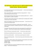 CLS 103 Exam 1 with all Correct & 100&percnt; Verified Answers &vert;Latest Version &vert;Already Graded A&plus;