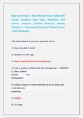 Nate core Exam &vert;&vert; Most Recent Exam 2026-2027  Actual Complete Real Exam Questions And  Correct Answers &lpar;Verified Answers&rpar; Already  Graded A&plus; &vert; Guaranteed Success&excl;&excl; Newest Exam  &vert; Just Released&excl;&excl;