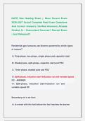 NATE Gas Heating Exam &vert;&vert; Most Recent Exam  2026-2027 Actual Complete Real Exam Questions  And Correct Answers &lpar;Verified Answers&rpar; Already  Graded A&plus; &vert; Guaranteed Success&excl;&excl; Newest Exam  &vert; Just Released&excl;&excl;