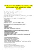 CLS 304- Exam 1 Study Questions with all Correct & 100&percnt; Verified Answers &vert;Actual Complete Exam &vert;Already Graded A&plus;