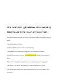 NUR 245 EXAM 1 QUESTIONS AND ANSWERS 2026 UPDATE WITH COMPLETE SOLUTION&period;