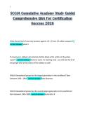 SCCJA Cumulative Academy Study Guide&vert; Comprehensive Q&A For Certification Success 2026