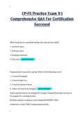 CP-FS Practice Exam 9 &vert; Comprehensive Q&A For Certification Successd 