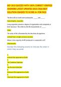 BIO 1010 QUIZZES WITH 100&percnt; CORRECT VERIFIED ANSWERS LATEST UPDATED 2025&sol;2026 BEST SOLUTION GRADED TO SCORE A&plus; FOR PASS