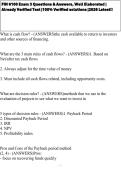 FIN 6100 Exam 3 Questions & Answers&comma; Well Elaborated &vert; Already Verified Test &vert;100&percnt; Verified solutions &vert;2026 Latest&excl;&excl;