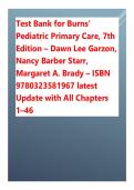 Test Bank for Burns- Pediatric Primary Care&comma; 7th Edition &ndash; Dawn Lee Garzon&comma; Nancy Barber Starr&comma; Margaret A&period; Brady &ndash; ISBN 9780323581967 latest Update with All Chapters 1&ndash;46&period;pdf