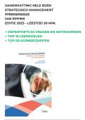 BUNDEL NCOI Master Strategisch Management&colon; Drie geslaagde moduleopdrachten &plus; Samenvatting 2023 editie Eppink - Nieuw 2026