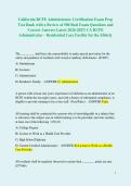 California RCFE Administrator Certification Exam Prep  Test Bank with a Review of 500 Real Exam Questions and  Correct Answers Latest 2026-2027&sol; CA RCFE  Administrator &ndash; Residential Care Facility for the Elderly