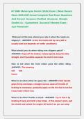 NY DMV Motorcycle Permit &lpar;2026&rpar; Exam &vert;&vert; Most Recent  Exam 2026-2027Actual Complete Real Exam Questions  And Correct  Answers &lpar;Verified  Answers&rpar;  Already  Graded A&plus; &vert; Guaranteed  Success&excl;&excl; Newest Exam &vert;  Just Released&excl;&excl; 