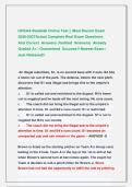OHSAA Baseball Online Test &vert;&vert; Most Recent Exam  2026-2027Actual Complete Real Exam Questions                 And Correct  Answers &lpar;Verified  Answers&rpar;  Already  Graded A&plus; &vert; Guaranteed  Success&excl;&excl; Newest Exam &vert;  Just Released&excl;&excl;
