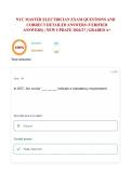 NYC MASTER ELECTRICIAN EXAM QUESTIONS AND CORRECT DETAILED ANSWERS &lpar;VERIFIED ANSWERS&rpar; &vert; NEW UPDATE 2026&sol;27 &vert; GRADED A&plus;