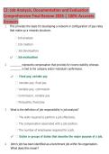 C2&colon; Job Analysis&comma; Documentation and Evaluation  Comprehensive Final Review 2026 &vert; 100&percnt; Accurate  Answers