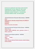 PATHOLOGY ASSISTANT ASCP EXAM &vert;&vert; MOST RECENT  EXAM 2026-2027 ACTUAL COMPLETE  REAL EXAM  QUESTIONS AND CORRECT ANSWERS &lpar;VERIFIED   ANSWERS&rpar; ALREADY GRADED A&plus; &vert; GUARANTEED  SUCCESS&excl;&excl; NEWEST EXAM &vert; JUST RELEASED&excl;&excl;