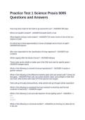 Practice Test 1 Science Praxis 5005 Questions and Answers