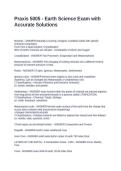 Praxis 5005 - Earth Science Exam with Accurate Solutions
