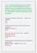 Premier Food Safety Manager Diagnostic Test EXAM  &lpar;2026&rpar; &vert;&vert; MOST RECENT EXAM 2026-2027 ACTUAL  COMPLETE  REAL EXAM QUESTIONS AND CORRECT  ANSWERS &lpar;VERIFIED  ANSWERS&rpar; ALREADY GRADED  A&plus; &vert; GUARANTEED SUCCESS&excl;&excl; NEWEST EXAM &vert; JUST  RELEASED&excl;&excl;
