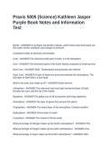 Praxis 5005 &lpar;Science&rpar; Kathleen Jasper Purple Book Notes and Information Test