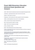 Praxis 5005 Elementary Education &lpar;Science&rpar; Exam Questions and Answers