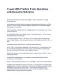 Praxis 5005 Practice Exam Questions with Complete Solutions