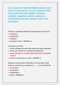 QAC LANDSCAPE AND MAINTENANCE EXAM &vert;&vert; MOST  RECENT EXAM 2026-2027 ACTUAL COMPLETE REAL   EXAM QUESTIONS AND CORRECT ANSWERS  &lpar;VERIFIED  ANSWERS&rpar; ALREADY GRADED A&plus; &vert;  GUARANTEED SUCCESS&excl;&excl; NEWEST EXAM &vert; JUST  RELEASED&excl;&excl; 