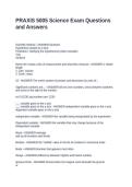 PRAXIS 5005 Science Exam Questions and Answers