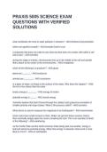 PRAXIS 5005 Science Exam Questions and Answers