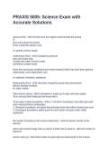 PRAXIS 5005 Science Exam with Accurate Solutions
