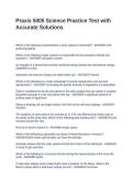 Praxis 5005 Science Practice Test with Accurate Solutions