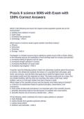 Praxis II science 5005 with Exam with 100&percnt; Correct Answers