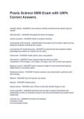 Praxis Science 5005 Exam with 100&percnt; Correct Answers