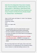 State Farm Fire Independent Policy Exam Complete  Test &comma; Practice Questions&comma; Verified Answer Key&comma; and  Study Guide for &lpar; 2026 Edition&rpar; &vert;&vert; Most Recent Exam  2026-2027 Actual Complete Real Exam Questions And  Correct Answers &lpar;Verified Answers&rpar; Already Grade