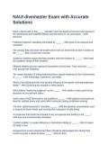 NAUI divemaster Exam with Accurate Solutions