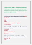 TAMU ECON 203 Exam 2 &vert;&vert; Most Recent Exam 2026-2027  Actual Complete Real Exam Questions And Correct Answers  &lpar;Verified Answers&rpar; Already Graded A&plus; &vert; Guaranteed Success&excl;&excl;  &vert; Newest Exam &vert; Just Released&excl;&excl;