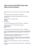 NAUI eLearning &lpar;SCUBA&rpar; Exam with 100&percnt; Correct Answers