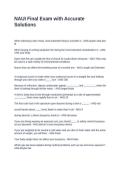 NAUI Final Exam with Accurate Solutions