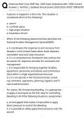 American Red Cross EMR Test 2026 Exam Questions with 100&percnt; Correct Answers &vert; Verified &vert; Updated &lpar;Actual Exam&rpar; 20252026 LATEST VERSION