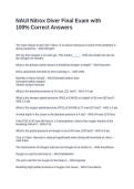 NAUI Nitrox Diver Final Exam with 100&percnt; Correct Answers