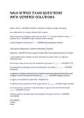 NAUI NITROX EXAM QUESTIONS WITH VERIFIED SOLUTIONS