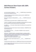 NAUI Rescue Diver Exam with 100&percnt; Correct Answers