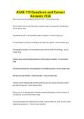 AFAB 110 Questions and Correct Answers 2026