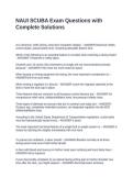 NAUI SCUBA Exam Questions with Complete Solutions