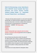 WGU D116 Pharmacology  review &vert;&vert; Most Recent  Exam 2026-2027 Actual Complete Real Exam  Questions And Correct Answers &lpar;Verified  Answers&rpar; Already Graded  A&plus; &vert; Guaranteed  Success&excl;&excl; Newest Exam &vert; Just Released&excl;&excl;